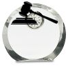 [CRY169] 4.5" Round Crystal Clock Thumbnail