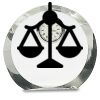 [CRY169] 4.5" Round Crystal Clock Thumbnail