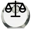 [CRY169] 4.5" Round Crystal Clock Thumbnail