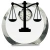 [CRY169] 4.5" Round Crystal Clock Thumbnail