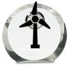 [CRY169] 4.5" Round Crystal Clock Thumbnail