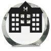 [CRY169] 4.5" Round Crystal Clock Thumbnail