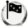 [CRY169] 4.5" Round Crystal Clock Thumbnail