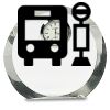 [CRY169] 4.5" Round Crystal Clock Thumbnail