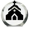 [CRY169] 4.5" Round Crystal Clock Thumbnail
