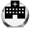 [CRY169] 4.5" Round Crystal Clock Thumbnail