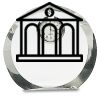[CRY169] 4.5" Round Crystal Clock Thumbnail