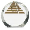 [CRY169] 4.5" Round Crystal Clock Thumbnail