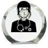 [CRY169] 4.5" Round Crystal Clock Thumbnail