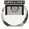 [CRY169] 4.5" Round Crystal Clock Thumbnail