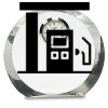 [CRY169] 4.5" Round Crystal Clock Thumbnail