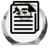 [CRY169] 4.5" Round Crystal Clock Thumbnail