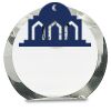 [CRY169] 4.5" Round Crystal Clock Thumbnail