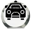 [CRY169] 4.5" Round Crystal Clock Thumbnail
