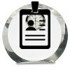 [CRY169] 4.5" Round Crystal Clock Thumbnail
