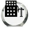 [CRY169] 4.5" Round Crystal Clock Thumbnail