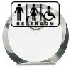 [CRY169] 4.5" Round Crystal Clock Thumbnail