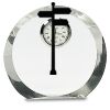 [CRY169] 4.5" Round Crystal Clock Thumbnail