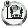 [CRY169] 4.5" Round Crystal Clock Thumbnail