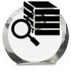 [CRY169] 4.5" Round Crystal Clock Thumbnail