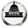 [CRY169] 4.5" Round Crystal Clock Thumbnail