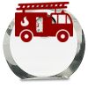 [CRY169] 4.5" Round Crystal Clock Thumbnail
