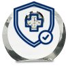 [CRY169] 4.5" Round Crystal Clock Thumbnail