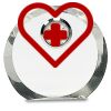 [CRY169] 4.5" Round Crystal Clock Thumbnail