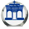 [CRY169] 4.5" Round Crystal Clock Thumbnail
