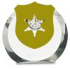 [CRY169] 4.5" Round Crystal Clock Thumbnail