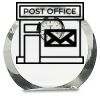 [CRY169] 4.5" Round Crystal Clock Thumbnail