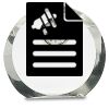 [CRY169] 4.5" Round Crystal Clock Thumbnail