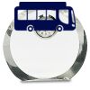 [CRY169] 4.5" Round Crystal Clock Thumbnail