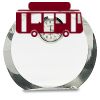 [CRY169] 4.5" Round Crystal Clock Thumbnail