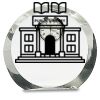 [CRY169] 4.5" Round Crystal Clock Thumbnail
