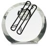[CRY169] 4.5" Round Crystal Clock Thumbnail
