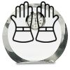 [CRY169] 4.5" Round Crystal Clock Thumbnail