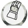 [CRY169] 4.5" Round Crystal Clock Thumbnail