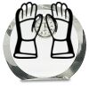 [CRY169] 4.5" Round Crystal Clock Thumbnail