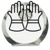 [CRY169] 4.5" Round Crystal Clock Thumbnail