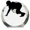[CRY169] 4.5" Round Crystal Clock Thumbnail