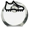 [CRY169] 4.5" Round Crystal Clock Thumbnail