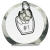 [CRY169] 4.5" Round Crystal Clock Thumbnail