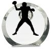 [CRY169] 4.5" Round Crystal Clock Thumbnail