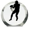 [CRY169] 4.5" Round Crystal Clock Thumbnail