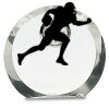 [CRY169] 4.5" Round Crystal Clock Thumbnail