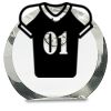 [CRY169] 4.5" Round Crystal Clock Thumbnail