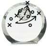 [CRY169] 4.5" Round Crystal Clock Thumbnail