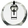 [CRY169] 4.5" Round Crystal Clock Thumbnail