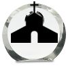 [CRY169] 4.5" Round Crystal Clock Thumbnail